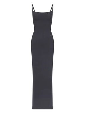 SKIMS Fits Everybody Long Slip Dress in Graphite